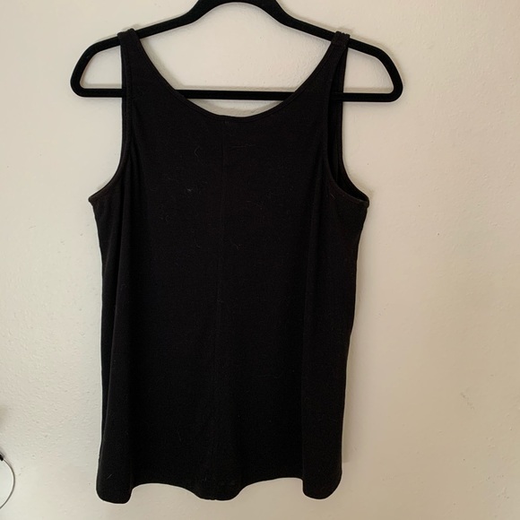 black ribbed tank top - Picture 1 of 3